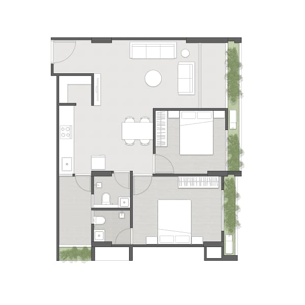 2BHK (TYPE 2)
