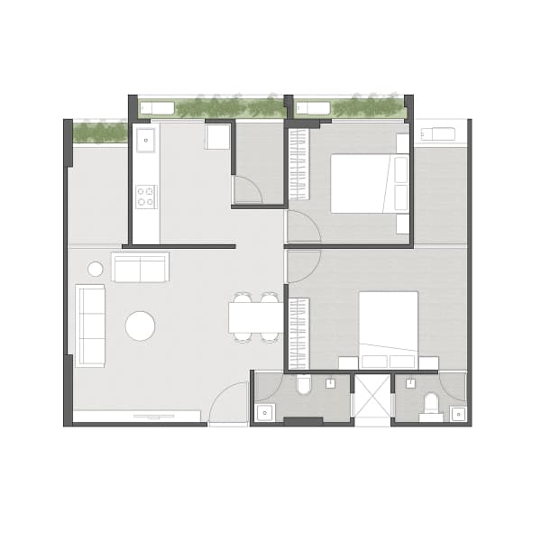 2BHK (TYPE 3)