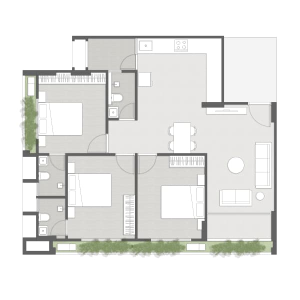 3BHK (TYPE 1)