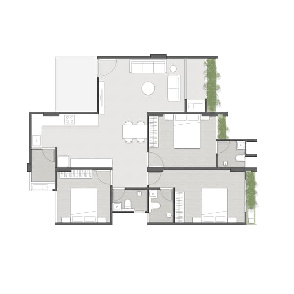 3BHK (TYPE 2)